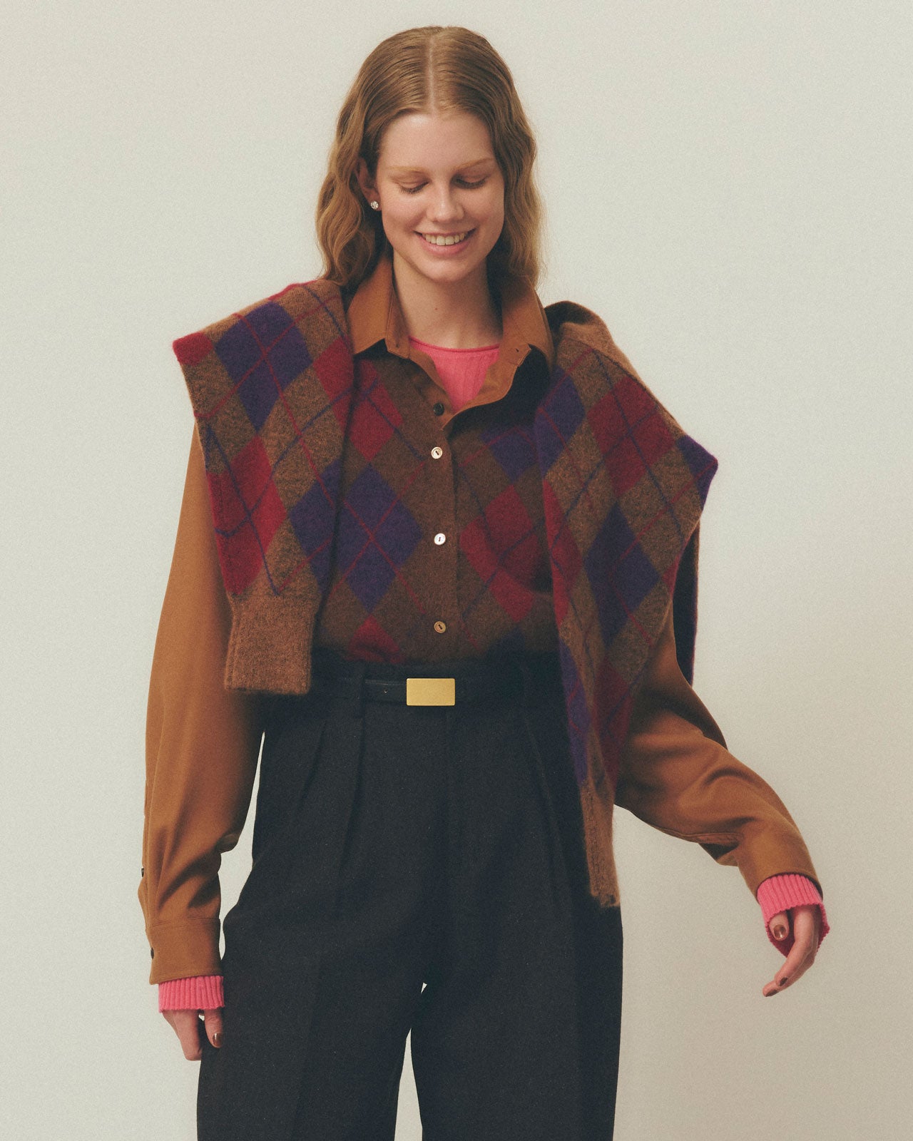 ARGYLE KNIT PULLOVER – Shinzone