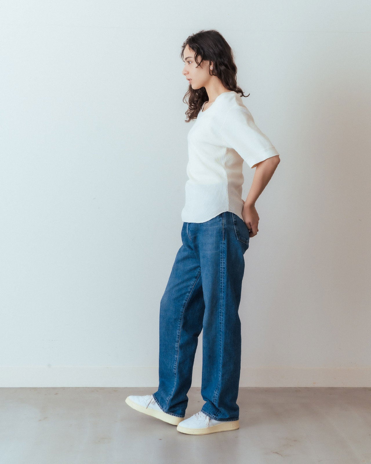 50%OFF】WAFFLE HALF SLEEVE TEE – Shinzone