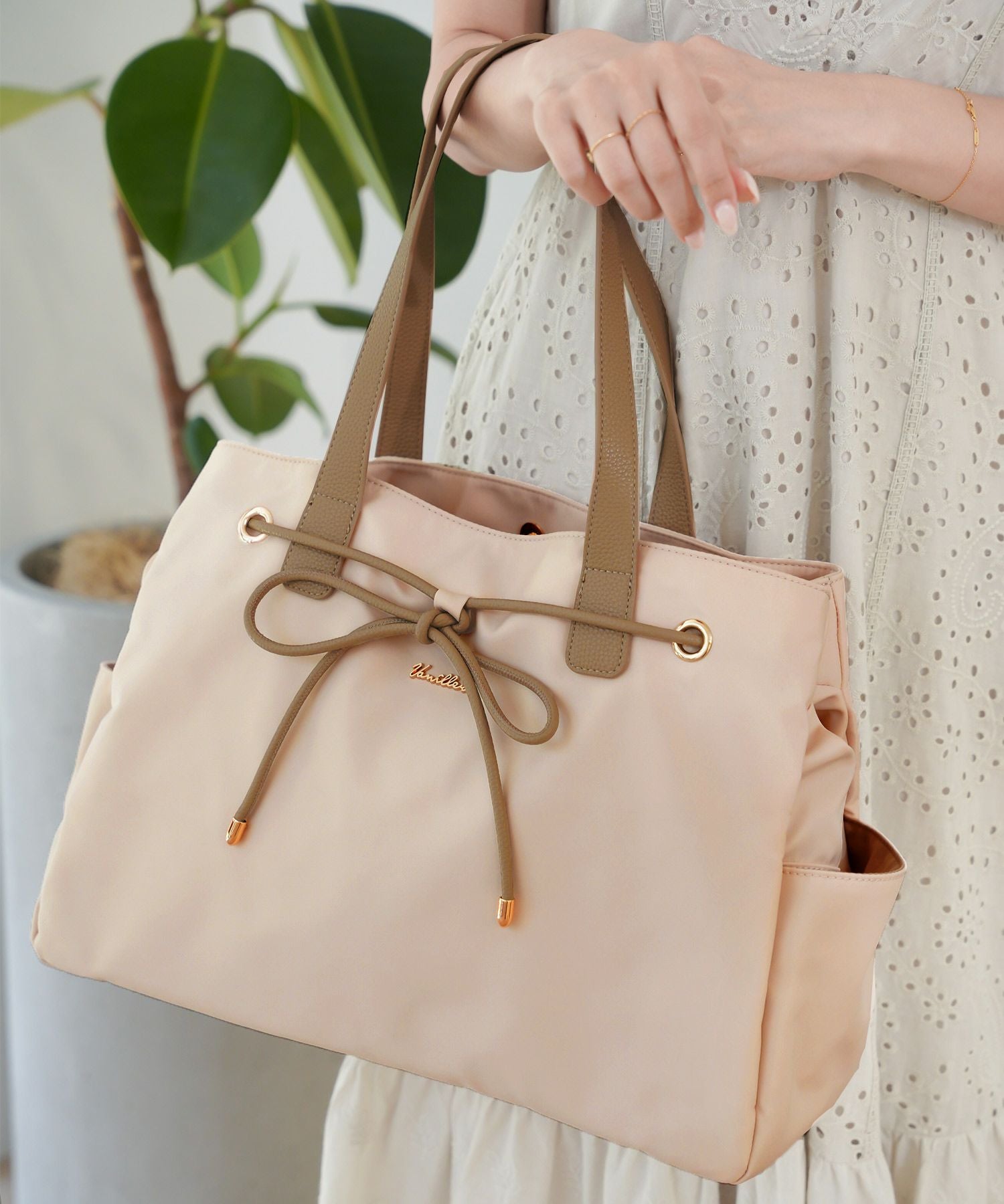 レザーリボン トラベル トートバッグ le reve vaniller 全7色｜lvn911