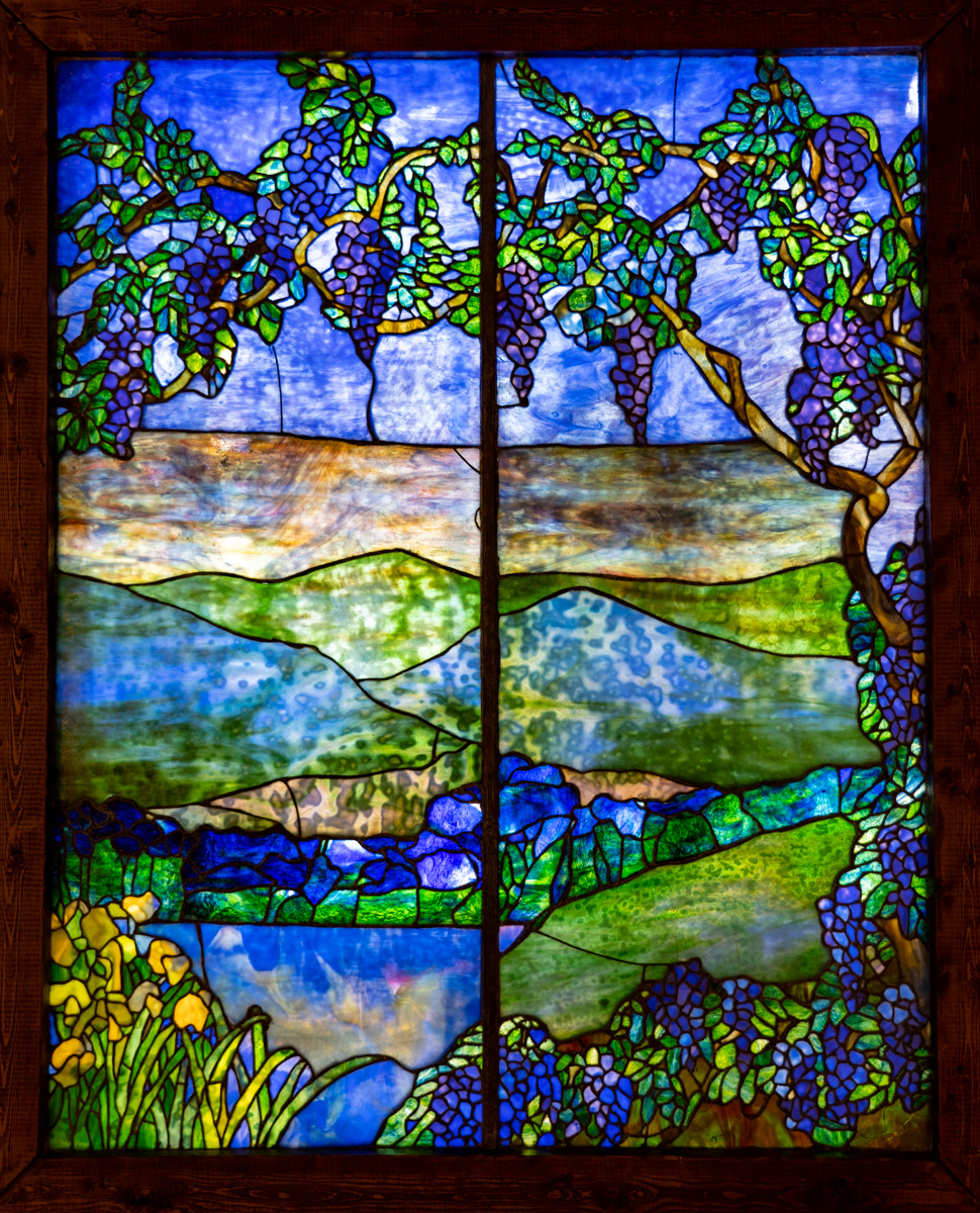 新品ルイスCティファニー ステンドグラス赤十字Red Crossグラス