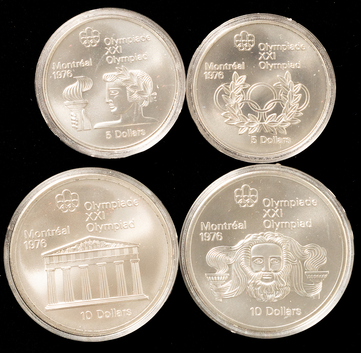 貨幣博物館 | カナダ銀貨4枚セット モントリオールオリンピック記念