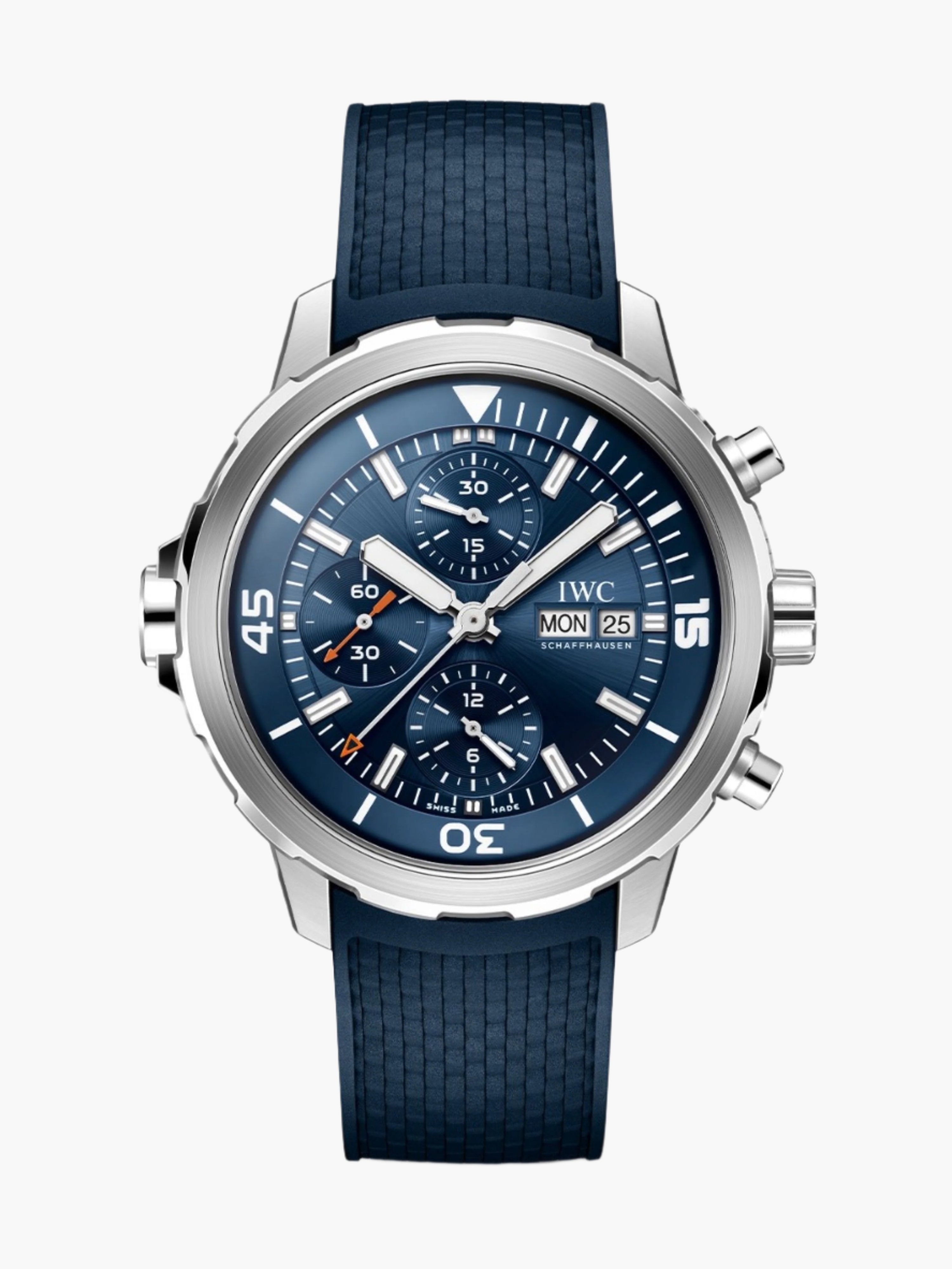IWC Schaffhausen Aquatimer Chronograph Edition with Blue Dial and