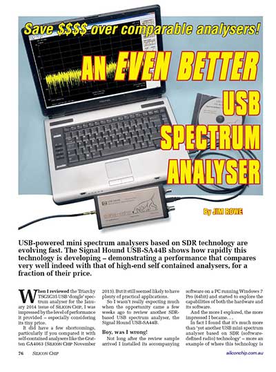 SA44B — 4.4 GHz Spectrum Analyzer | Signal Hound