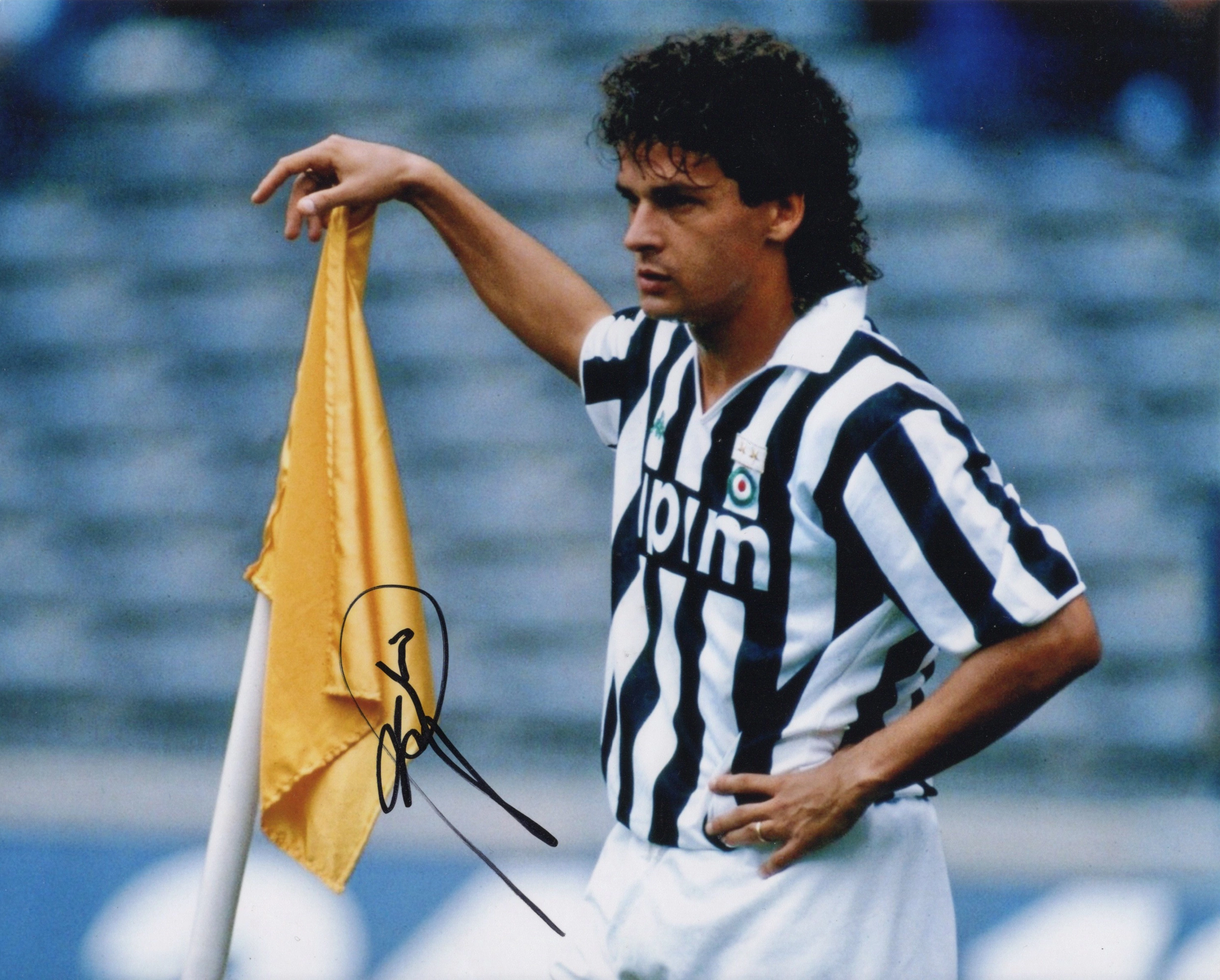 Roberto Baggio - Signed Photo - Soccer (F.C. Juventus