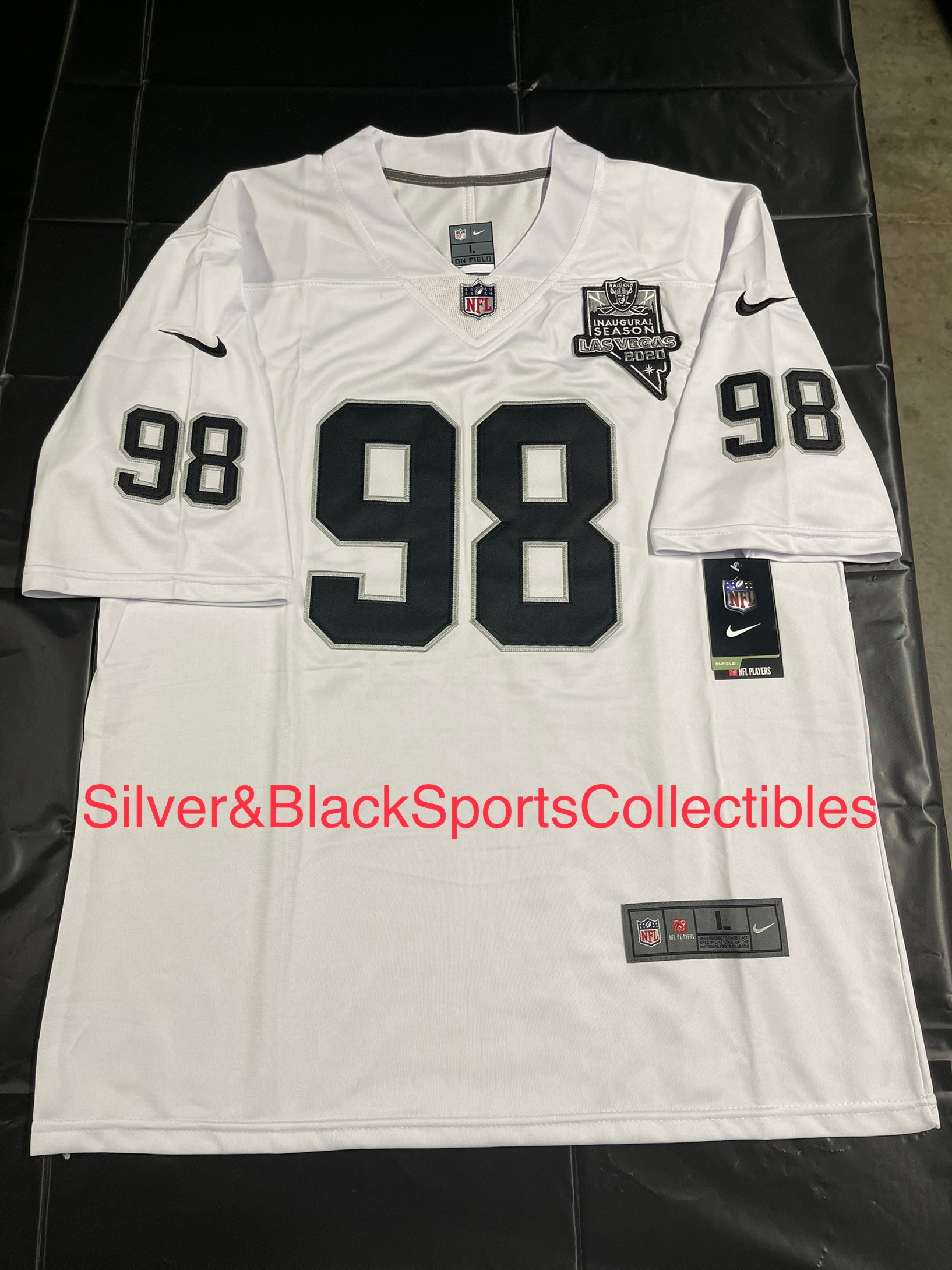 MEN'S MAXX CROSBY LAS VEGAS RAIDERS STITCHED JERSEY (SMALL-6XL