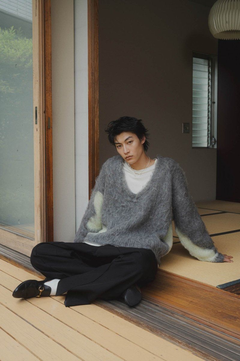 Knuth Marf - Uneck knit pullover (unisex) / Uネックニットプル