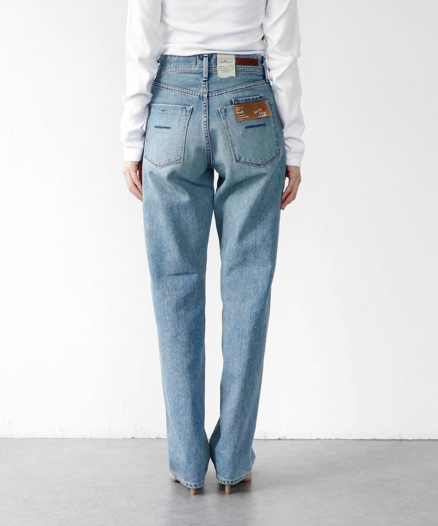 YANUK】LEA ローライズボーイズストレート サックス – Sirin Online Store