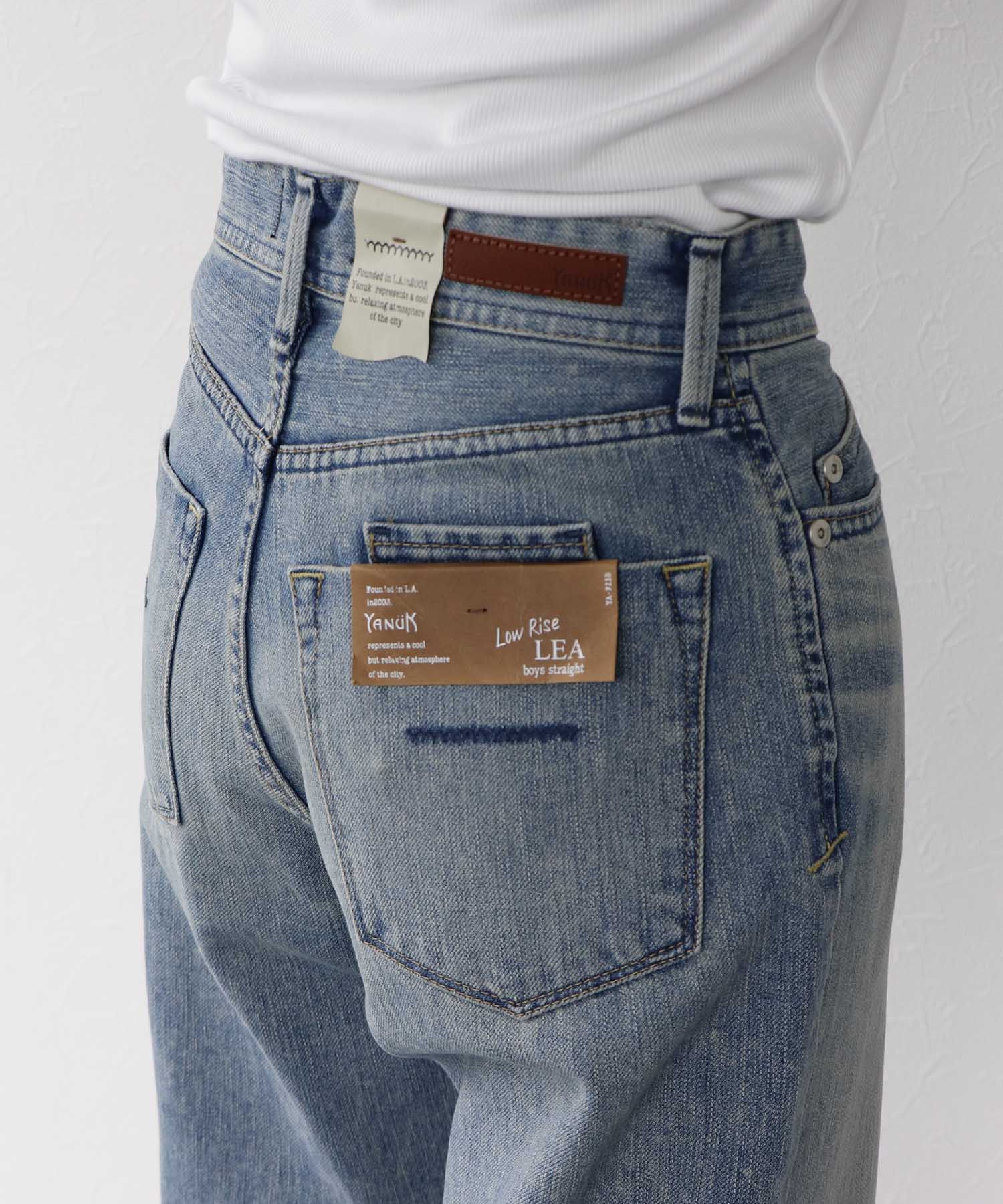 YANUK】LEA ローライズボーイズストレート サックス – Sirin Online Store