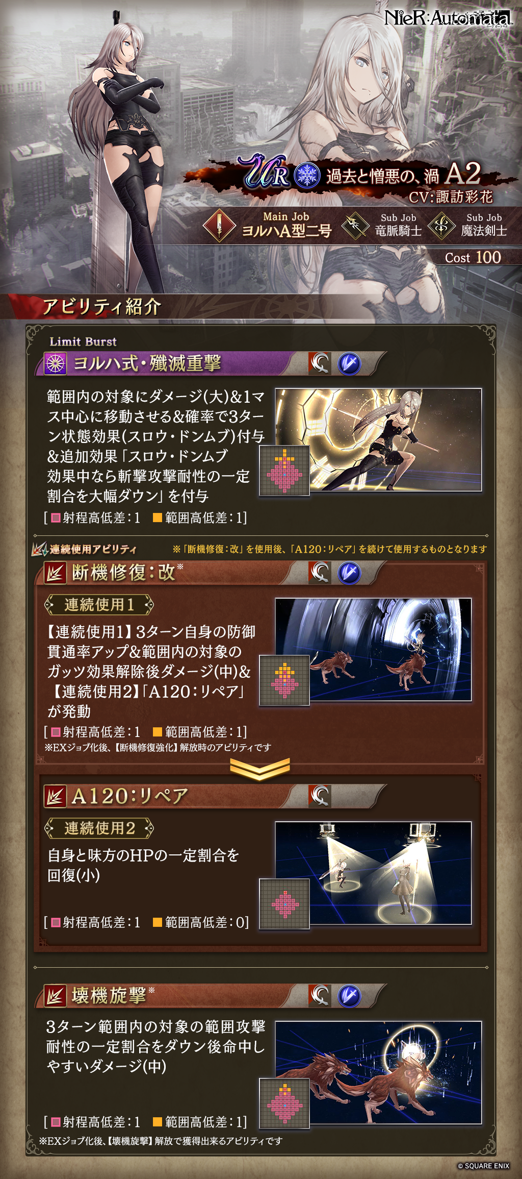 新登場】『NieR:Automata』コラボユニット「A2」＆コラボビジョン