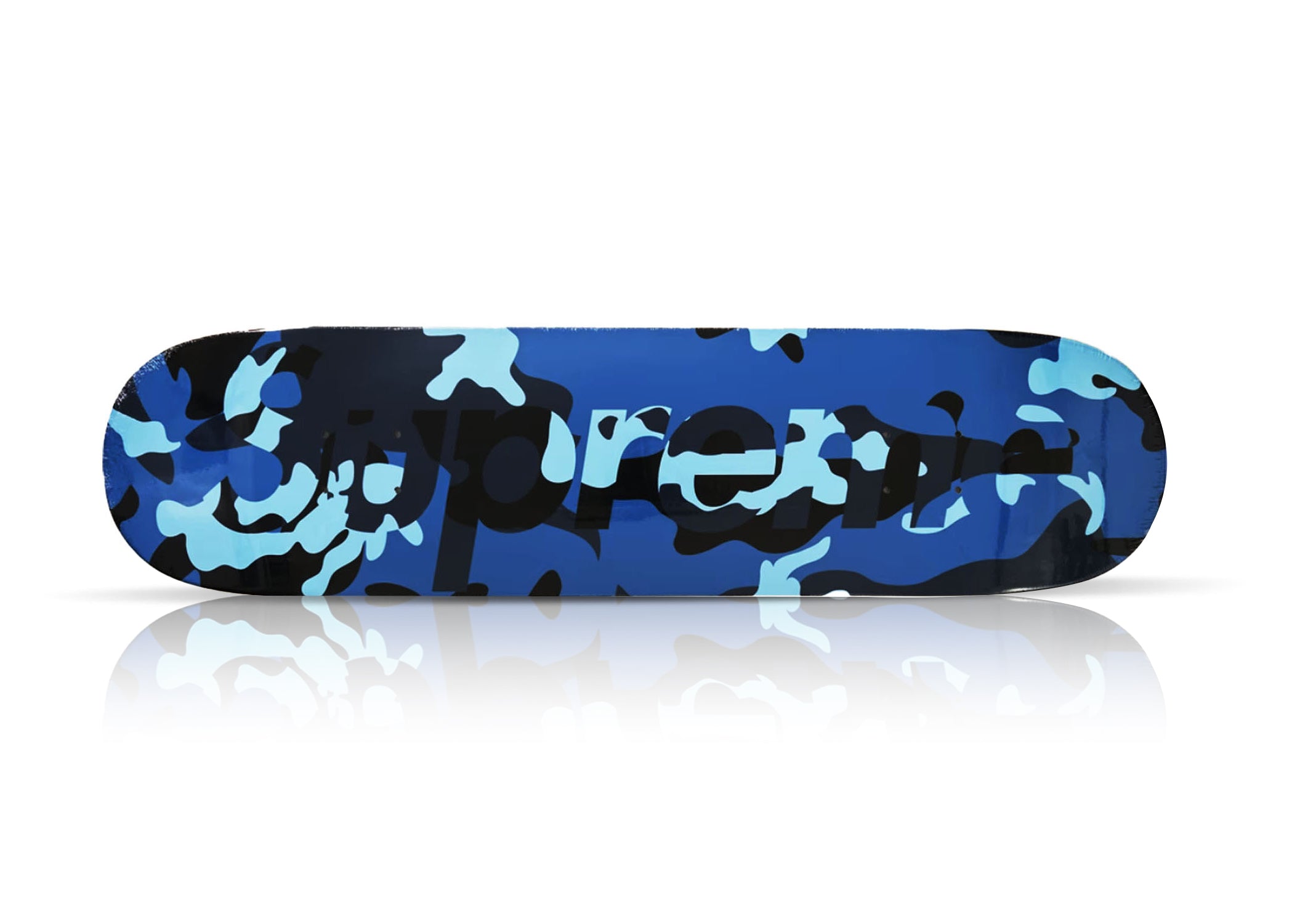 SUPREME 'Camo Logo' (2019) Skateboard Deck (blue) – Sk8 Of The Art