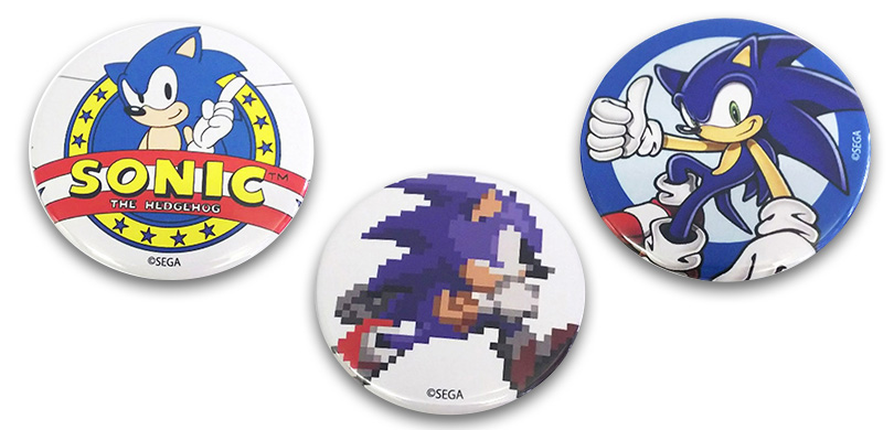 SEGA | ソニックチャンネル | ソニック・ザ・ヘッジホッグ 缶バッジ