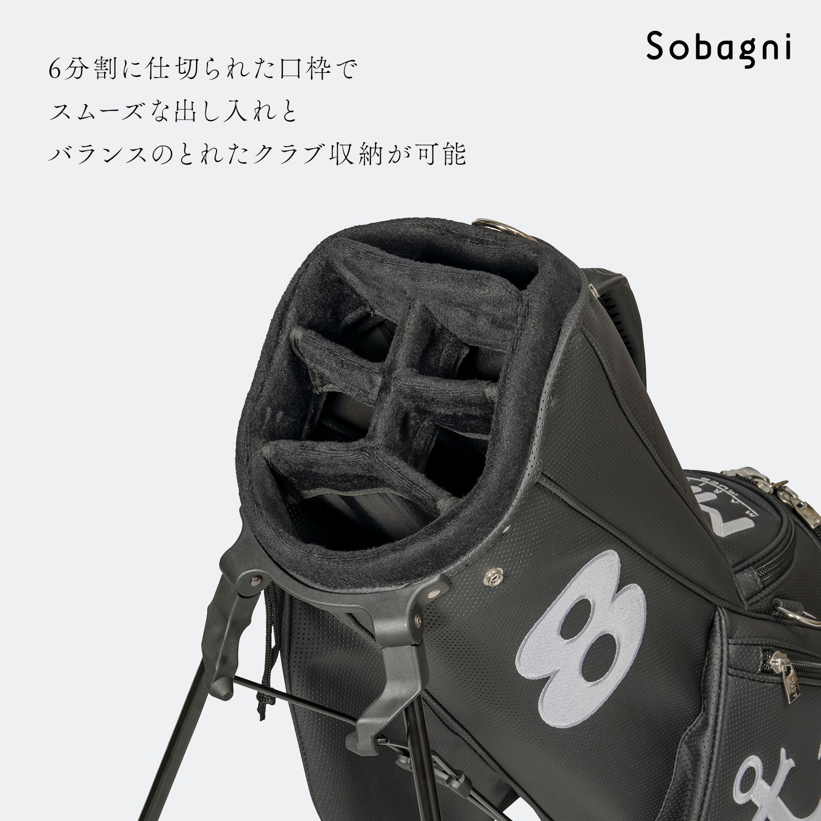 muta CONTINUA パンチングエシカルレザー25SS キャディバッグ