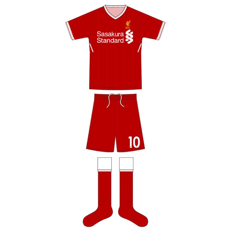 リヴァプール 17-18 HOME TYPE | サッカーユニフォーム、フットサル