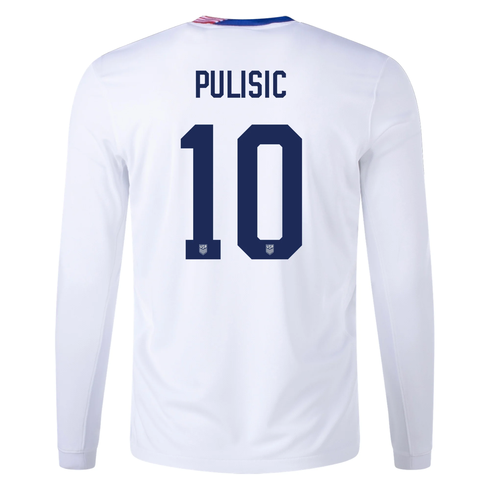 Nike United States Christian Pulisic Long Sleeve Home Jersey 24/25