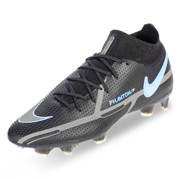 Nike Phantom GT2 Elite DF FG (Black/Iron Grey) - SOCCERWEARHOUSE.COM
