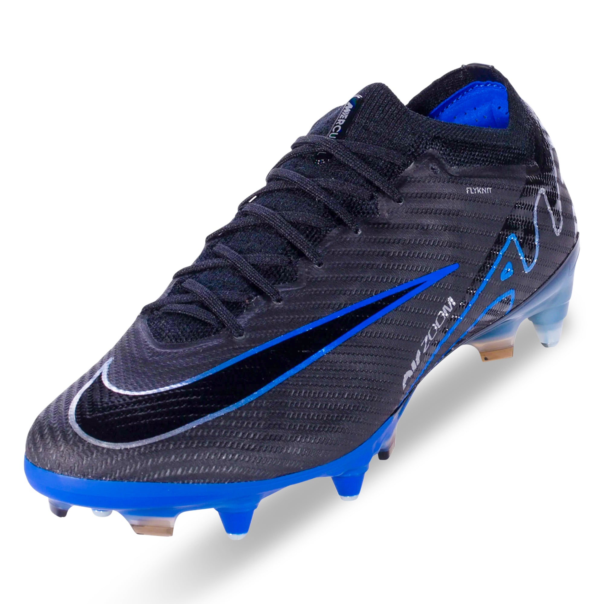 Nike Zoom Vapor 15 Elite SG-Pro Soccer Cleats (Black/Chrome-Hyper