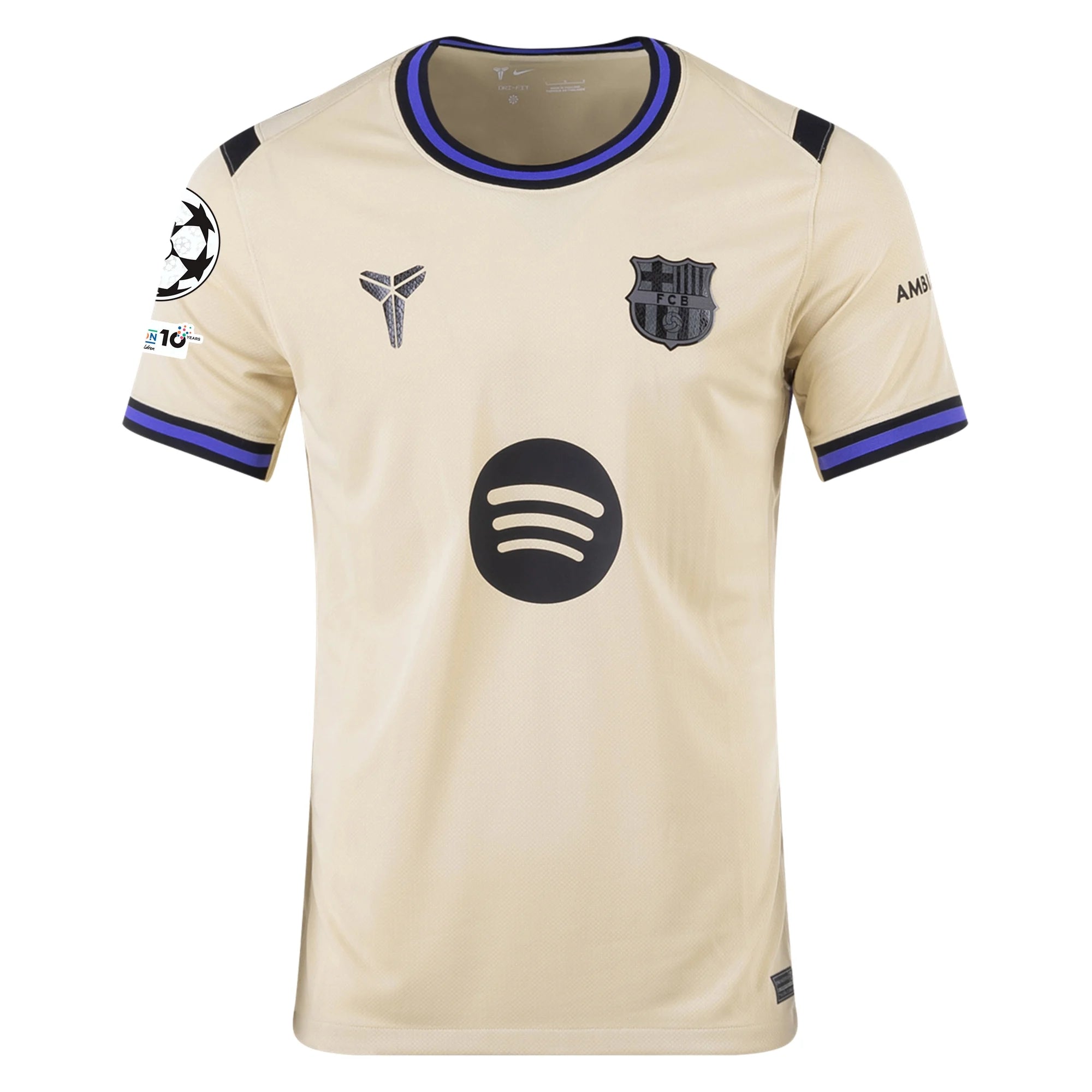 Men's Replica Nike Lamine Yamal Barcelona Away UCL Jersey 25/26