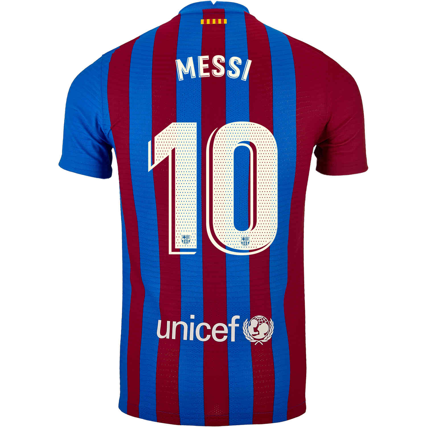Nike Leo Messi 2021-22 FC Barcelona Home AUTHENTIC Jersey - MENS