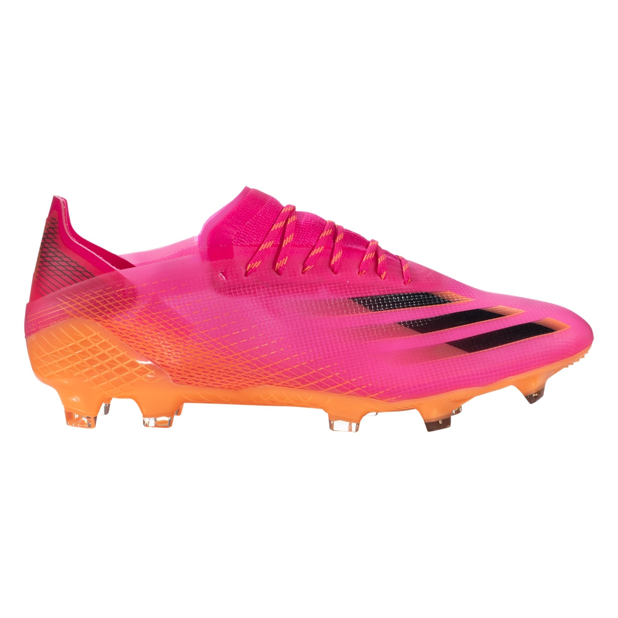 adidas X Ghosted .1 Firm Ground Cleats - Shock Pink/Core Black