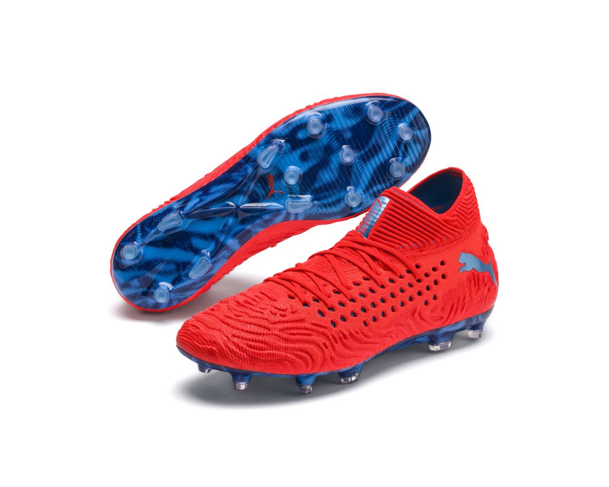 Puma FUTURE 19.1 NETFIT FG/AG - Red Blast