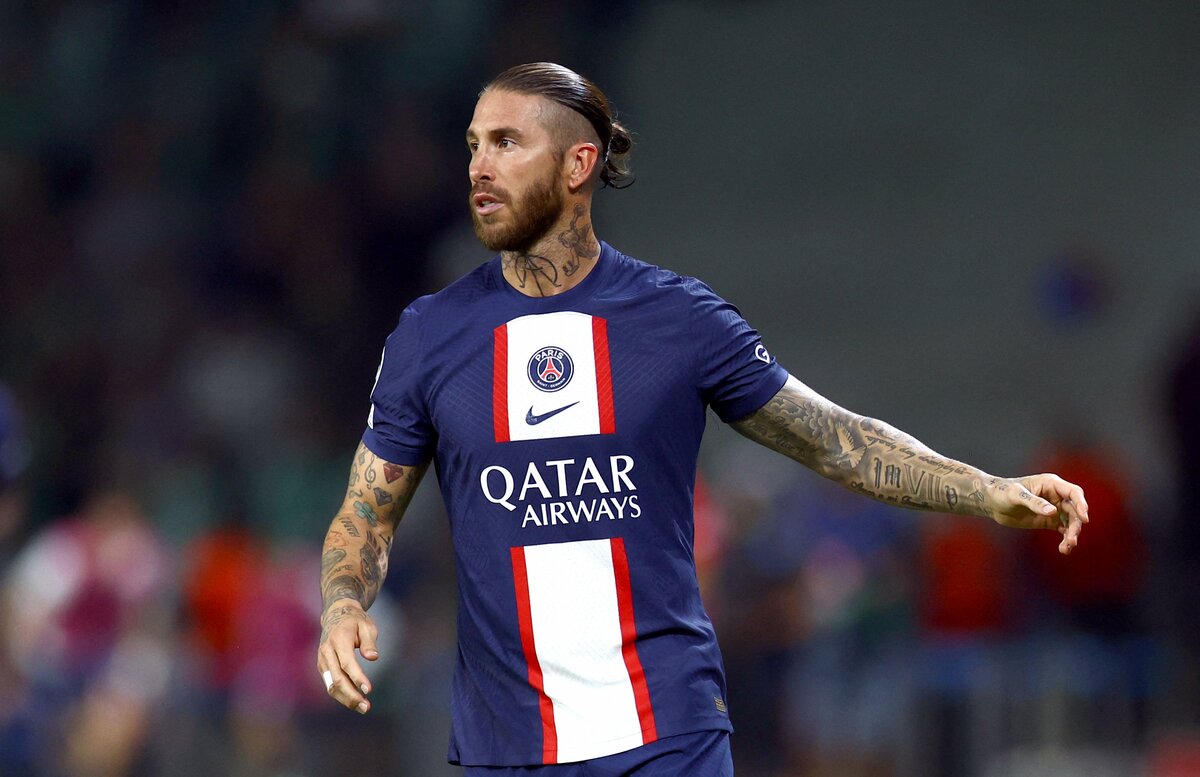 パリ・サンジェルマンの元サッカースペイン代表DFセルヒオ・ラモスが