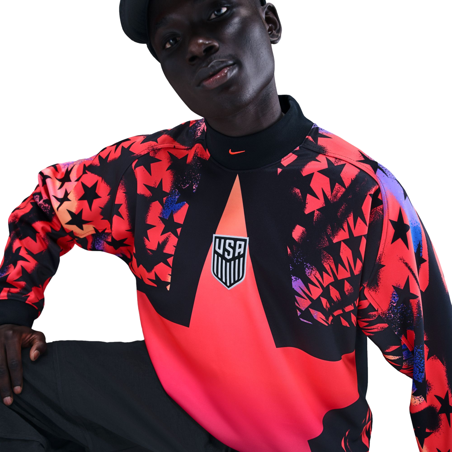 Nike USA AU Goalkeeper Jersey Soccer IO0786-010 Navy Blue