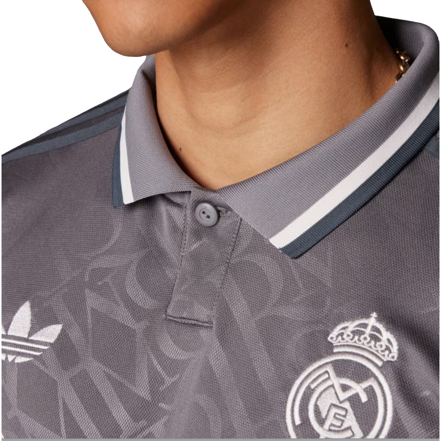 Adidas Real Madrid 24/25 Third Jersey Soccer IY1763 Grey