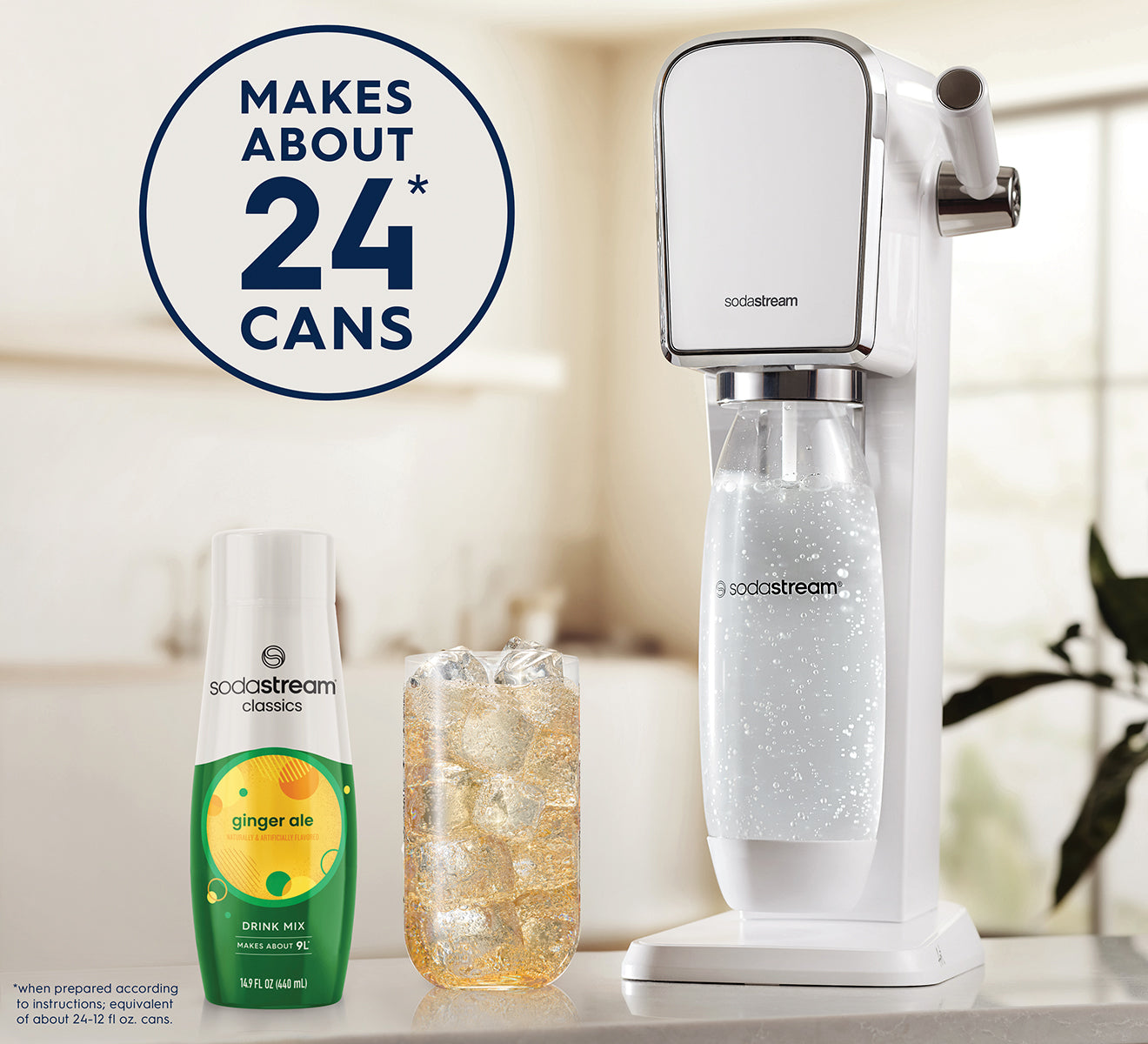 SodaStream Ginger Ale Soda Syrup Drink Mix