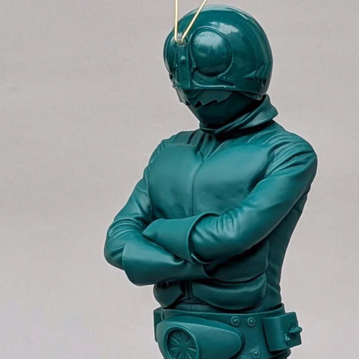 ビリケン商会の「仮面ライダー(青緑色)」またまた復活！ これがラスト