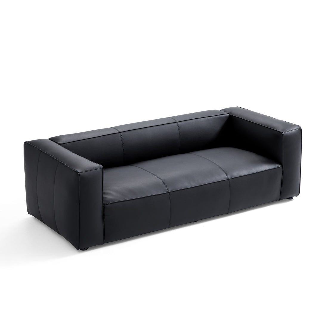 Leather Tuxedo Sofa | SOKA HOME