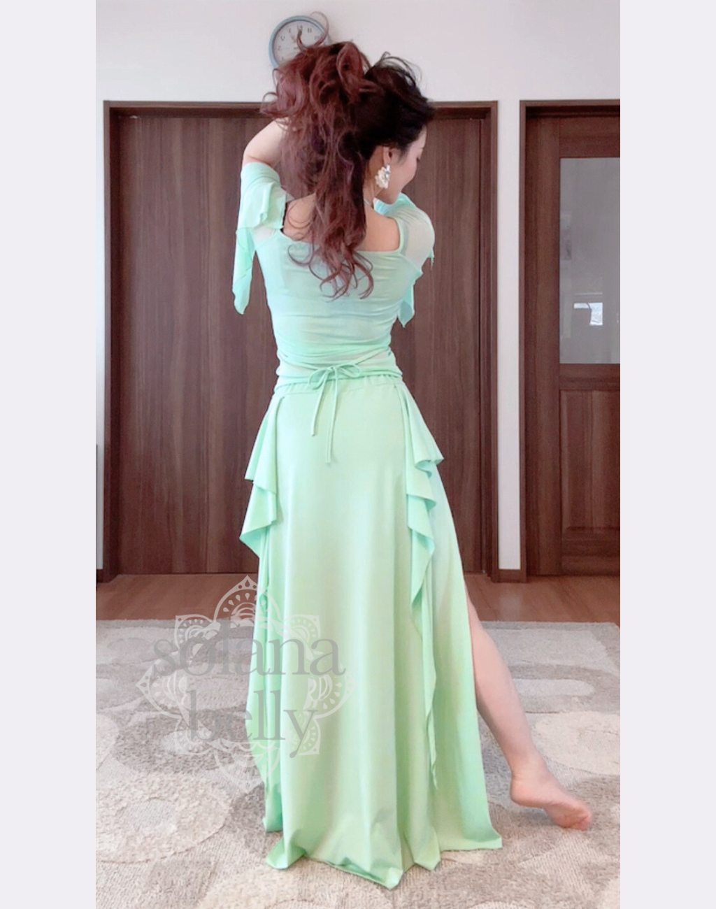 送料無料】即納 ベリーダンス レッスン着 レッスンウェア セットアップ