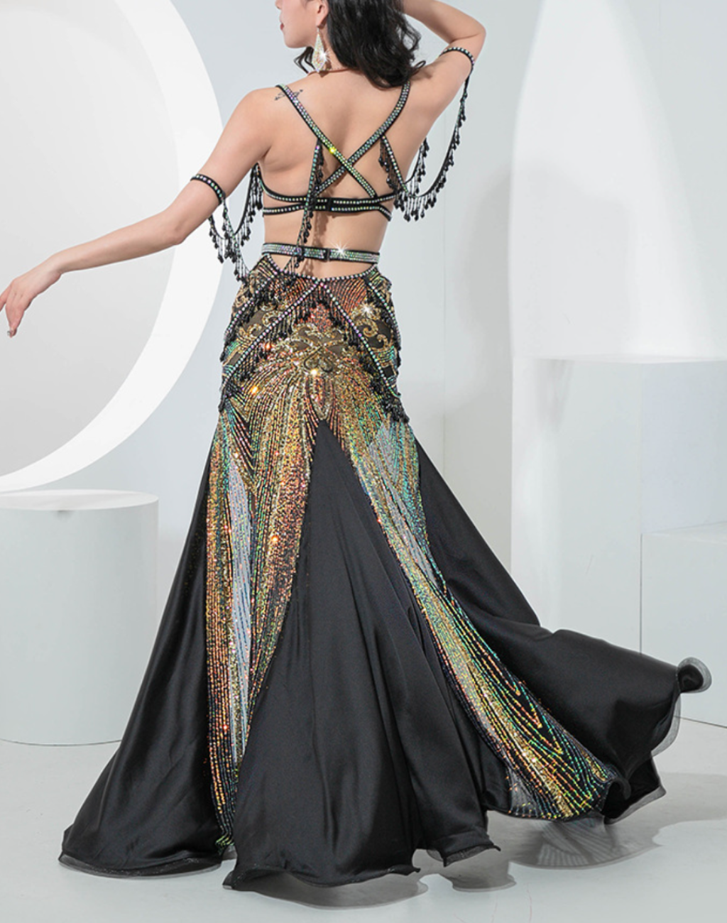 送料無料】 即納 ベリーダンス オリエンタル 衣装 ベリーダンス衣装