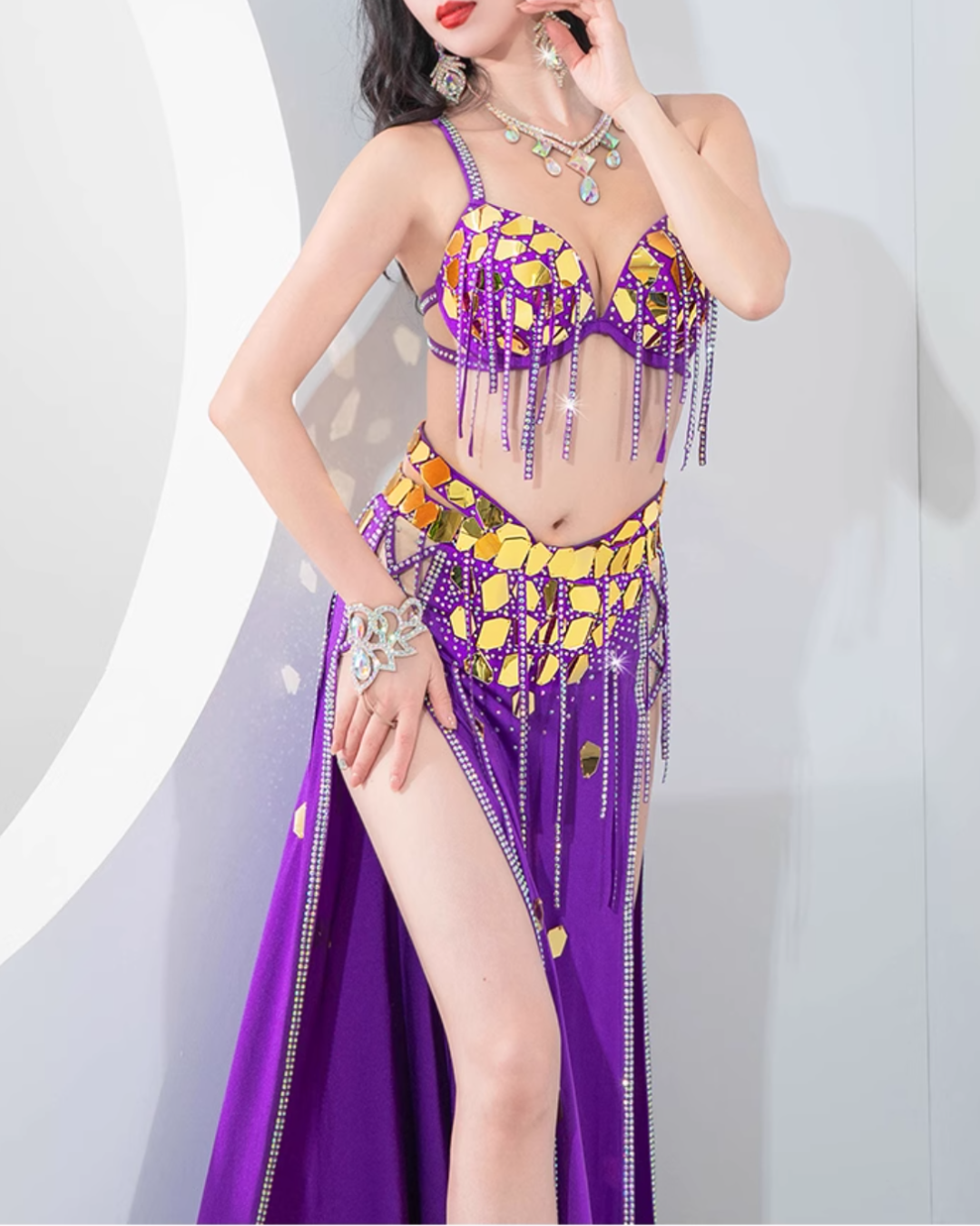 送料無料】 即納 ベリーダンス オリエンタル 衣装 ベリーダンス衣装