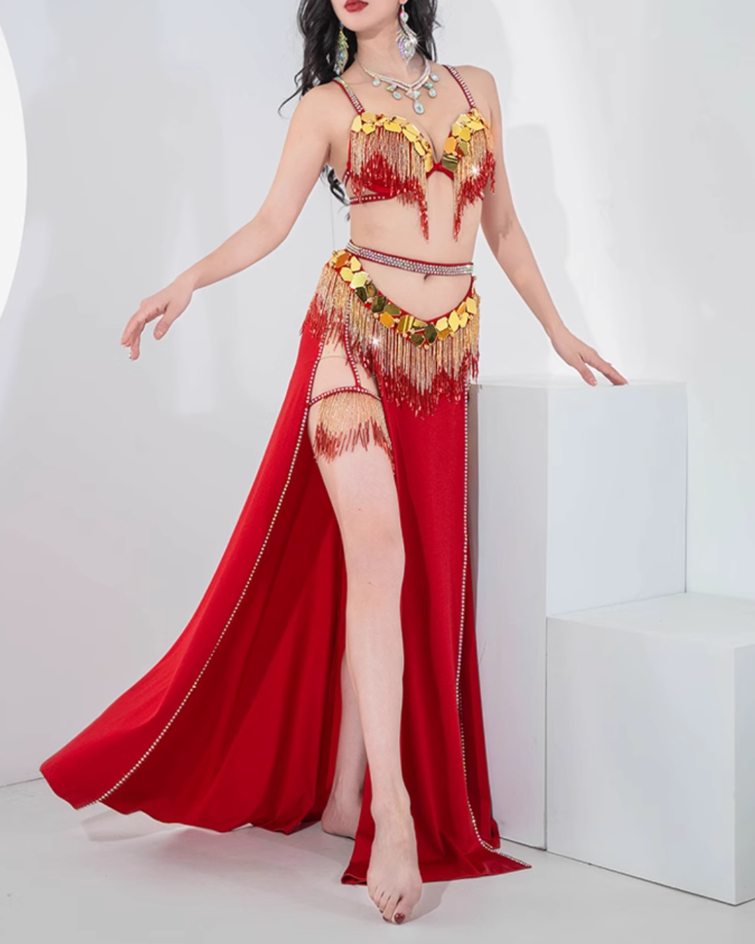 送料無料】 即納 ベリーダンス オリエンタル 衣装 ベリーダンス衣装