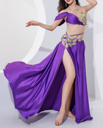 送料無料】 即納 ベリーダンス衣装 オリエンタル セットアップ