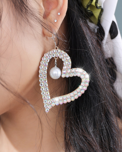 送料無料】ベリーダンス アクセサリー ハート ピアス／イヤリング 即納