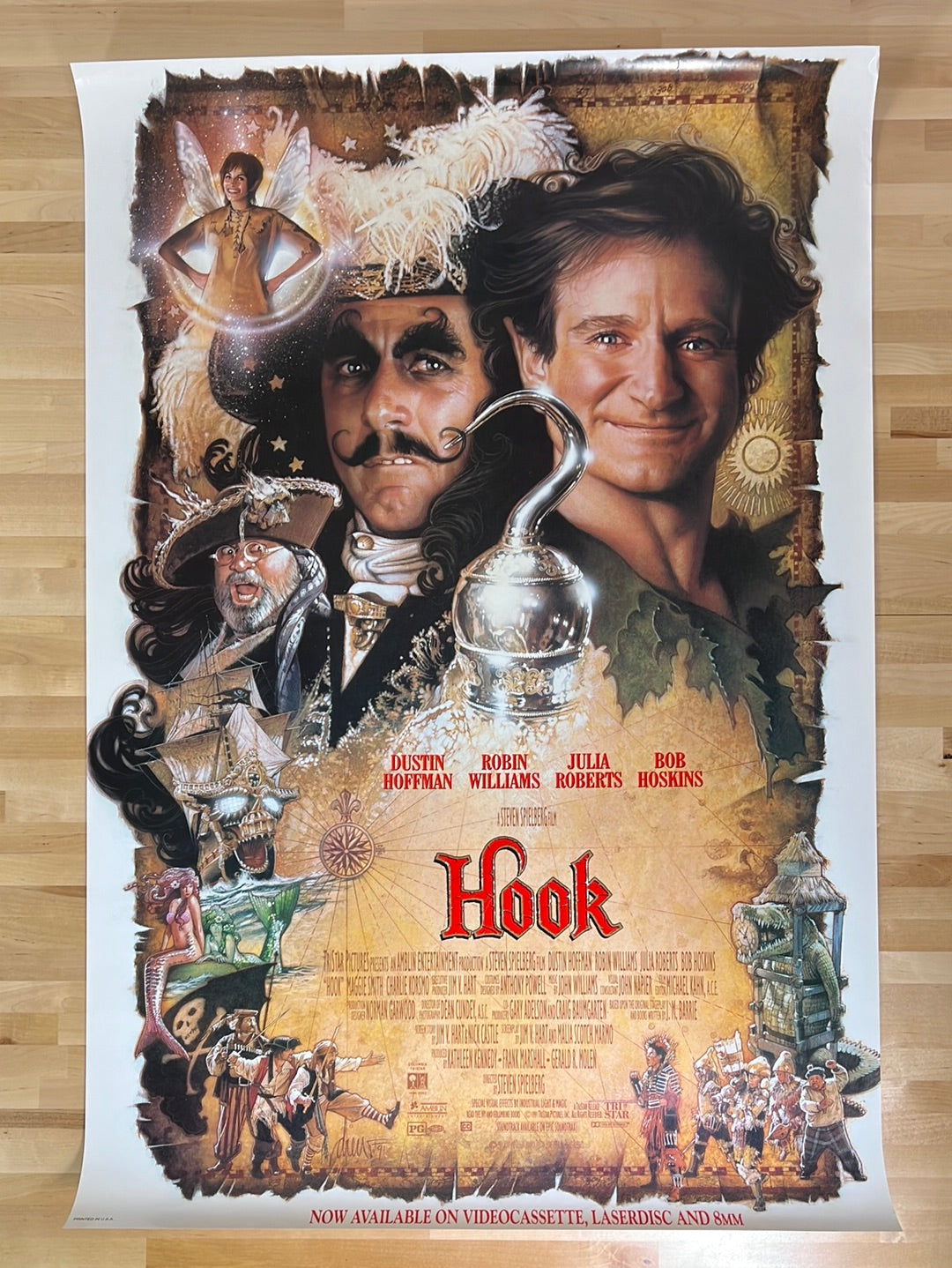 Hook - 1992 video promo movie poster original vintage 27x41 – Sold