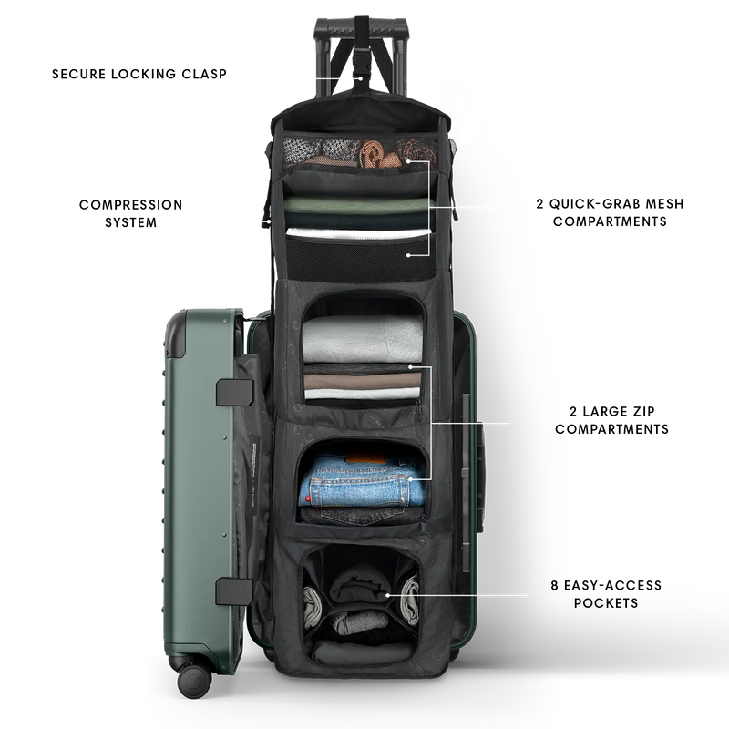 Carry-on Closet - Suitcase With Shelves - Luggage – Solgaard