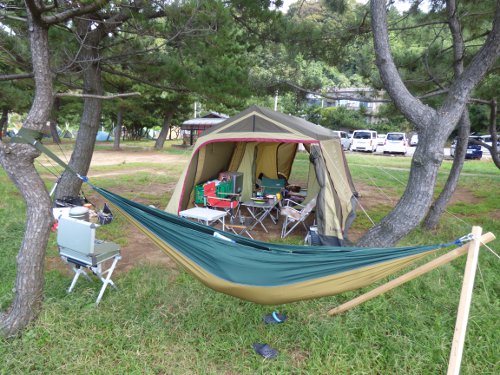 蚊帳付きの最強ハンモックはモンベル バグプルーフスタンモック