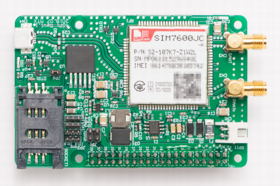 SORACOM 認定デバイス : ラズベリーパイ用4G（LTE）通信モジュール