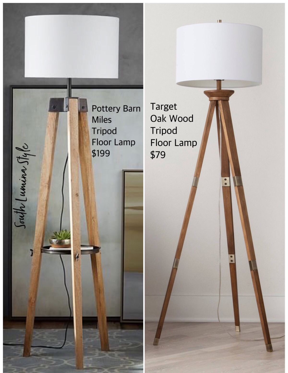 Tripod Floor Lamps - South Lumina Style