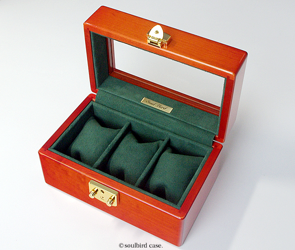 メイプル材3本用時計ケース | 高級時計ケースのソウルバード