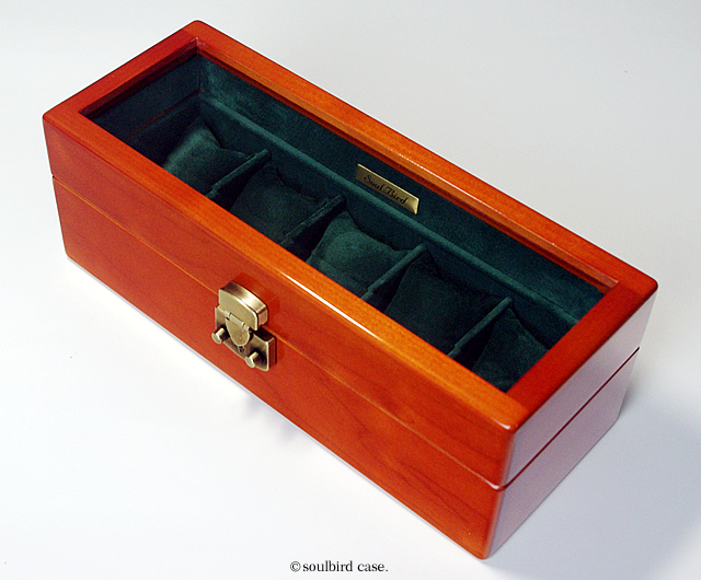 メイプル材5本用の時計ケース | 高級時計ケースのソウルバード