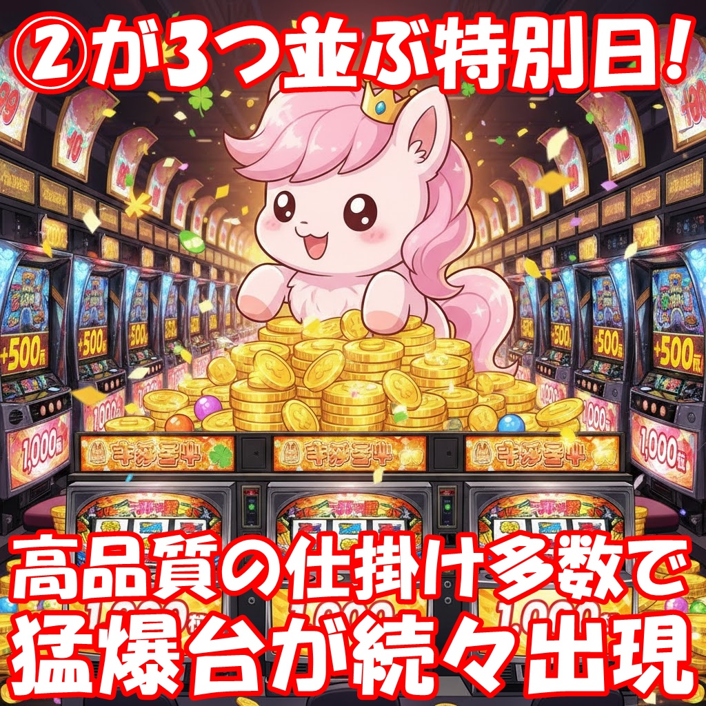 2月22日(日)｜パラッツォ蕨｜②が3つ並ぶ特別な1日は全台系、1/2系