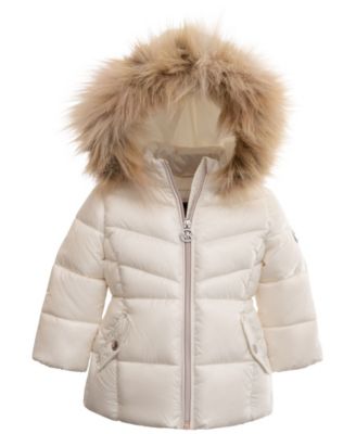 Michael Kors Baby Girls Heavy Weight Stadium Puffer Jacket - Macy's