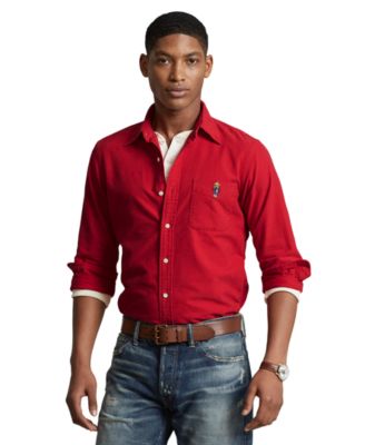 Polo Ralph Lauren Men's Classic-Fit Polo Bear Oxford Shirt - Macy's