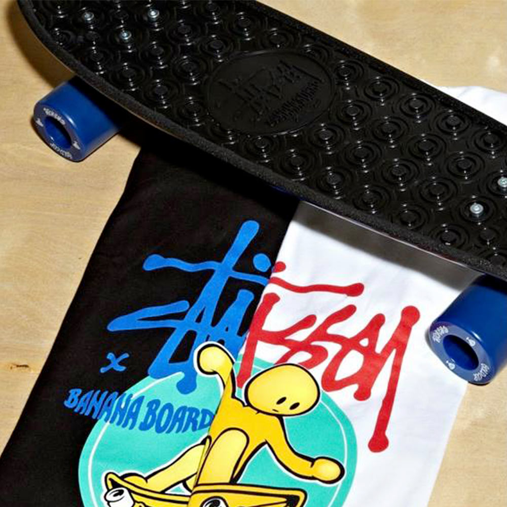 Stussy x Banana Board Complete Skateboard
