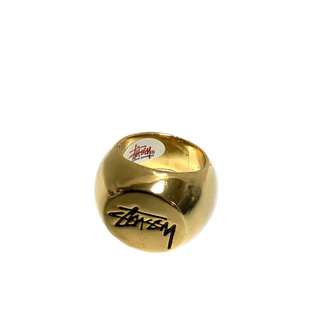 Stussy Logo Ring Gold