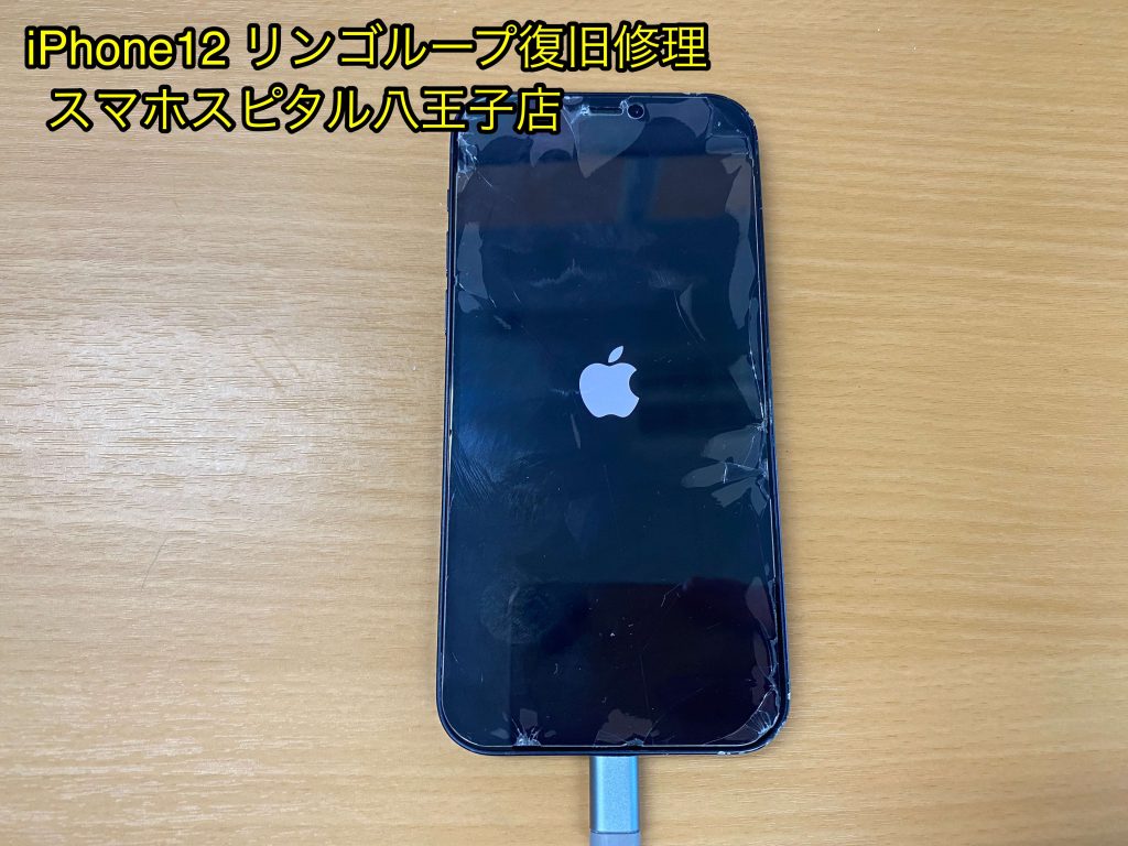 本体空き容量が不足しリンゴループに入ってしまったiPhone12の復旧依頼