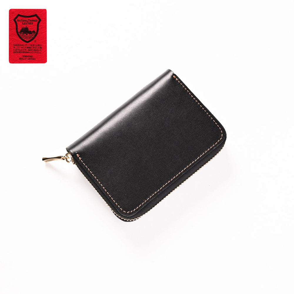 栃木レザー ミニ財布 お札が折れない コンパクトウォレット